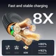 Кабель ACEFAST USB-C to USB-C 60 W |1.2m, 60W/3A| Black - зображення 10