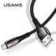 Кабель Usams Micro USB Smart Power-off u-Tone series US-SJ346 |1.2m, 2A| black - зображення 1