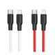 Кабель USB Hoco X21 Plus Silicone PD 20W Type C to Lightning Чорно-Білий КОД: 34875 - зображення 2