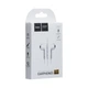 Проводные наушники 3.5mm Hoco M55 Memory sound вкладыши с микрофоном 1.2m White - изображение 2