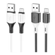 Кабель USB Borofone BX79 Silicone для заряджання та передачі даних USB на Micro-USB, 1м, струм 2.4A Black - зображення 2