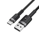Кабель ACEFAST USB-A to USB-C алюмінієвий alloy charging data cable C22-04 |1.2m, 3A| Black - зображення 2