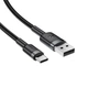 Кабель ACEFAST USB-A to USB-C алюмінієвий alloy charging data cable C22-04 |1.2m, 3A| Black - зображення 4