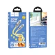 Кабель USB Hoco U113 Solid PD20W Silicone Type-C to Lightning Золотий - изображение 2