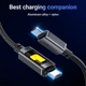 Кабель ACEFAST USB-C to USB-C fantasy color series braided Charging data cable C21-03 |1.2m, 60W/3A| Black - зображення 13