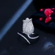 Кольцо цветок под серебро (7007) - изображение 1