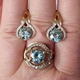 Комплект із білого золота 585 проба з муасанітами (280023) - зображення 5