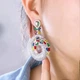 Серьги с разноцветными цирконами (6516) - изображение 3