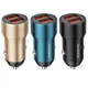 Авто зарядний пристрій 2 USB 2.4A 12Вт 12-24В кабель Lightning Borofone BZ19 Сапфірово-синій - зображення 7