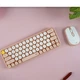Беспроводная клавиатура и мышь Fantech Go WK896 персиковый 65 клавиш Bluetooth USB адаптер ABS пластик - изображение 3