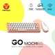Беспроводная клавиатура и мышь Fantech Go WK896 персиковый 65 клавиш Bluetooth USB адаптер ABS пластик - изображение 8