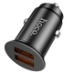 Авто зарядний пристрій Hoco NZ1 36Вт 2 USB Micro алюмінієвий сплав сірий - зображення 4