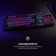 Ігрова клавіатура механічна Fantech ATOM104 MK886V2 Blue Switch RGB чорний сірий 104 кнопки USB - зображення 6