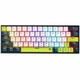 Ігрова клавіатура Fantech ATOM63 MK874V2 MIZU Blue Switch 63 кнопки RGB підсвічування Type-C пластиковий корпус блакитний - зображення 1