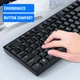 Клавиатура и мышь TWolf TF200 USB черный 104 клавиши ABS пластик с LED подсветкой для работы и игр - изображение 8