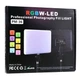 LED панель RGB 14 дюймов 65Вт с пультом и адаптером для фото и видео съемки черная PM-36 - изображение 2