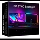 RGB підсвічування для монітора 32 дюйми 5 Вт USB чорний DX23014-1 з клейкою основою та динамічними режимами - зображення 6