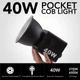 LED лампа для фото и видео 40W 3400mAh с регулировкой яркости и цветовой температуры Light M60 черный - изображение 8