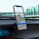 Автодержатель магнитный для смартфонов 4.5-7 дюймов черный Hoco CA79 Ligue на клейкой основе - изображение 7