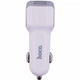 Авто зарядное устройство Hoco Z23 2USB Micro 2.4A 12-24V белый с кабелем Micro-USB - изображение 1