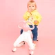 Ходунки-біговел дитячі 4 колеса з вушками-ручками BABY WALKER, Рожевий - зображення 6