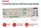 Бездротовий комплект клавіатура та миша Fantech Go WK895 Silent Click 110 кнопок USB бежевий - зображення 3