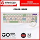 Бездротовий комплект клавіатура та миша Fantech Go WK895 Silent Click 110 кнопок USB бежевий - зображення 5