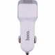Авто зарядний пристрій Hoco Z23 2USB 2 4A 12-24V Lightning білий з кабелем 1м - зображення 1