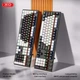 Клавиатура и мышь механические USB LED подсветка 104 клавиши ABS пластик для работы и гейминга XO KB-06 белый микс - изображение 7