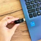 USB флешка 64Гб 3.2 Wibrand Marten черный пластиковый для хранения и переноса данных - изображение 7