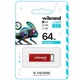 USB флешка Wibrand 64GB Chameleon Красный металл для хранения данных - изображение 2