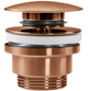 Донный клапан для умывальника Rea Click-Clack универсальный brushed copper REA-A5632 - изображение 1
