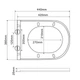 Комплект: Mixxus Premium Ellipse-SET-2102 (в 2 ящ) Унитаз система смыва Tornado 3.0+ Инсталляция Koer KT-0404 + панель KT-0604-01 - изображение 9