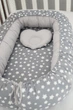 Кокон-гнездышко Baby Veres "Smiling Animals white-grey" - изображение 3