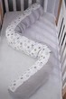 Подушка для годування Baby Veres "Comfort Long stars white-gray" 170*52 - зображення 4