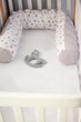Подушка для годування Baby Veres "Comfort Long stars white-gray" 170*52 - зображення 6