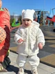 Детский демисезонный комплект Polar Teddy: курточка, штанишки, шапочка молочний 98-104 см - изображение 1