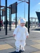 Детский демисезонный комплект Polar Teddy: курточка, штанишки, шапочка молочний 98-104 см - изображение 2
