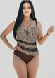 Купальник слитный Fuba 2611280 коричневый 54 (3XL) ;бедра 116-120 см грудь 4D - изображение 1