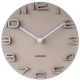 Zegar ścienny Karlsson On the edge 42 cm Beżowy (8714302579998) - obraz 1