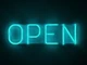 Неоновая вывеска Open 500x150 Голубой - изображение 1