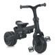Детский трехколесный велосипед-коляска с родительской ручкой 4в1 (детский беговел) серый TurboTrike (MT 1036 grey) - изображение 3