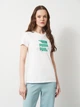 Футболка хлопковая женская Puma Graphics Logo Tee 69191002 S White (4069161675034) - изображение 1