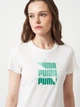 Футболка хлопковая женская Puma Graphics Logo Tee 69191002 S White (4069161675034) - изображение 4