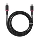 Кабель Baseus Dura Series Fast Charging Type-C to Type-C 100W 2m black-red (P10377803U01-03) - зображення 1