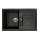 Кухонная мойка Adamant Fort 770x495x200 чёрный металик 696223 - изображение 1