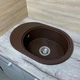 Кухонная мойка Adamant Ovale 610x420x180 коричневый 639223 - изображение 3
