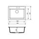 Кухонная мойка Adamant Prizma 590x495x200 mokko 434223 - изображение 3