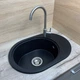 Кухонная мойка Adamant Ovale 610x420x180 чёрный 635223 - изображение 2