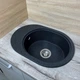 Кухонна мийка Adamant Ovale 610x420x180 графіт 648223 - зображення 3